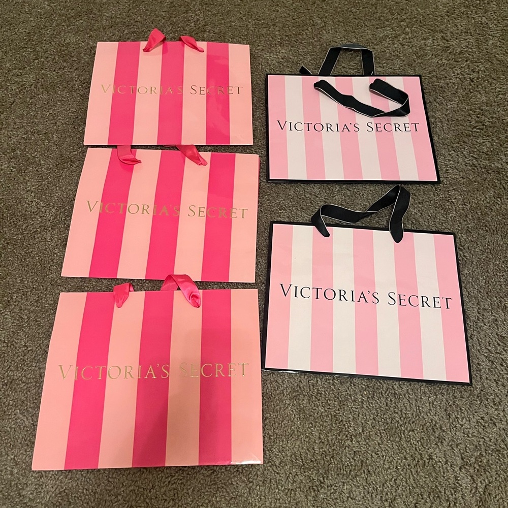 Victoria's Secret Pink and Black Tote‎ Bags